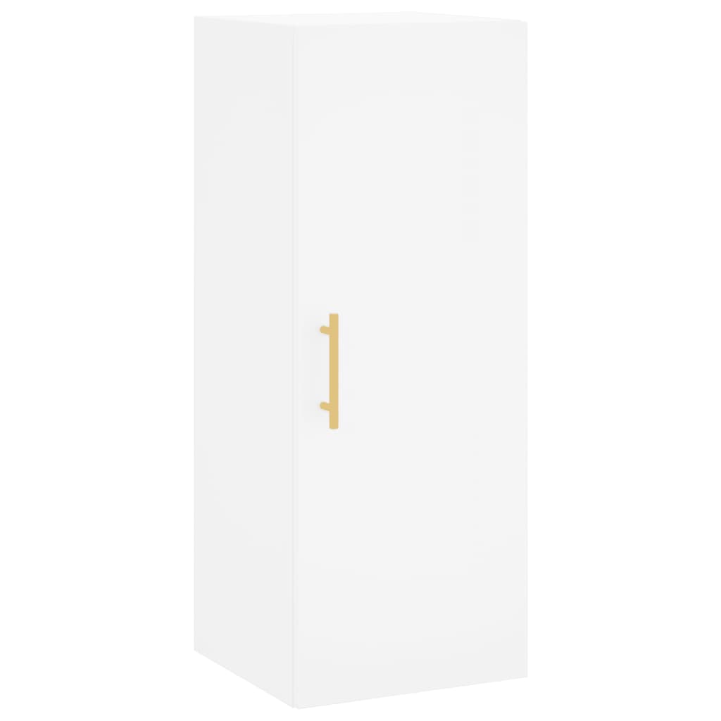 vidaXL Wall Mounted Cabinet White 34.5x34x90 cm