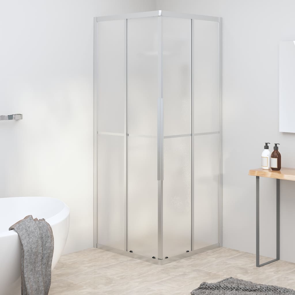 vidaXL Shower Cabin Frosted ESG 70x70x180 cm