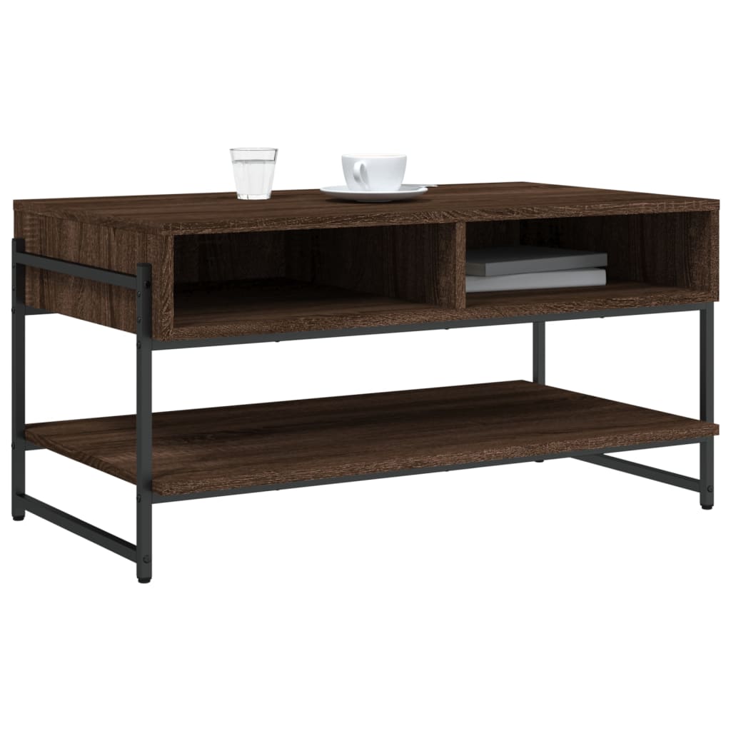 vidaXL Coffee Table Brown Oak 90x50x45 cm Engineered Wood