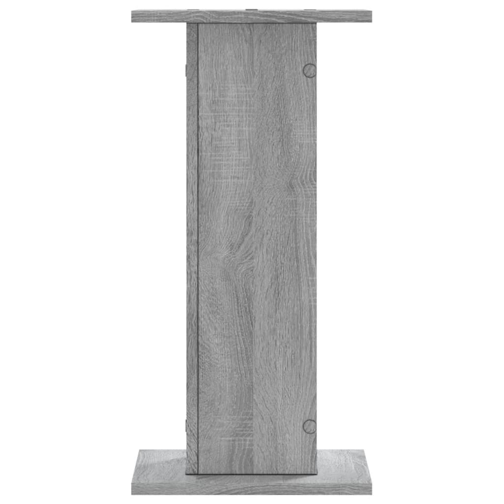 vidaXL Speaker Stands 2 pcs Grey Sonoma 30x30x60 cm Engineered Wood