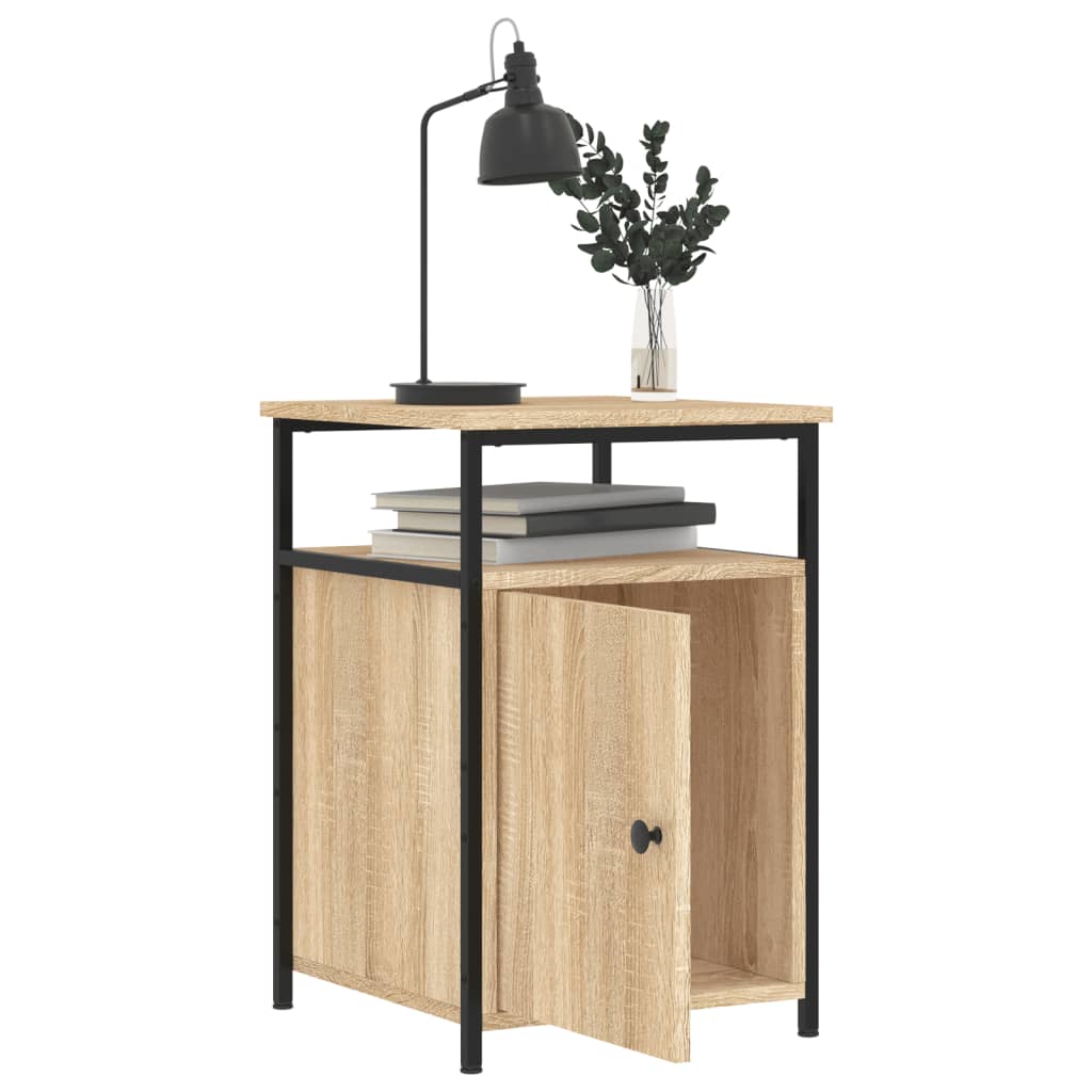 vidaXL Bedside Cabinet Sonoma Oak 40x42x60 cm Engineered Wood