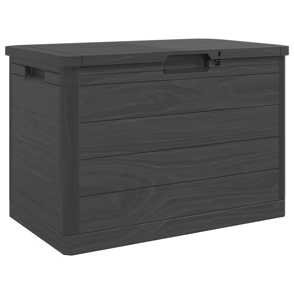 vidaXL Outdoor Cushion Box Anthracite 77.5x44.5x53 cm Polypropylene