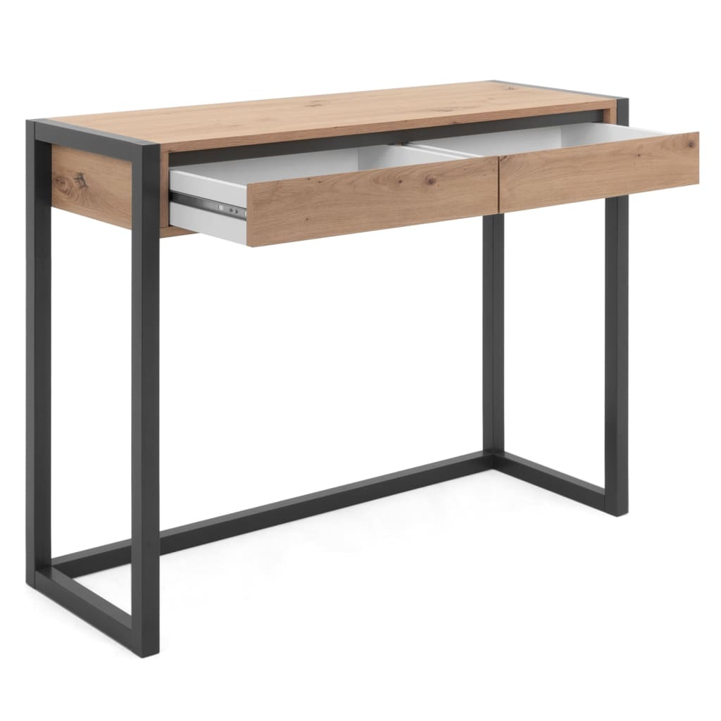 Finori Console Table Denver 44 Artisan Oak and Anthracite Grey