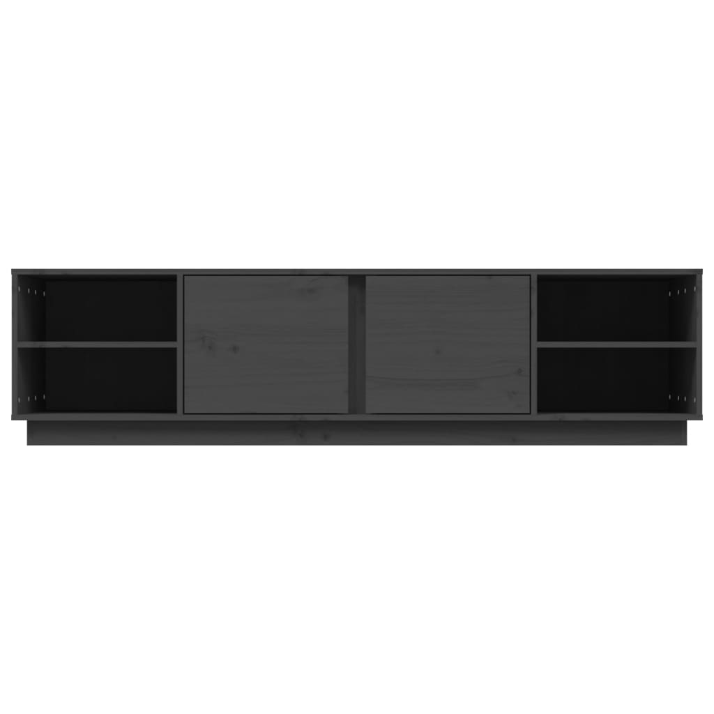 vidaXL TV Cabinet Grey 156x40x40 cm Solid Wood Pine