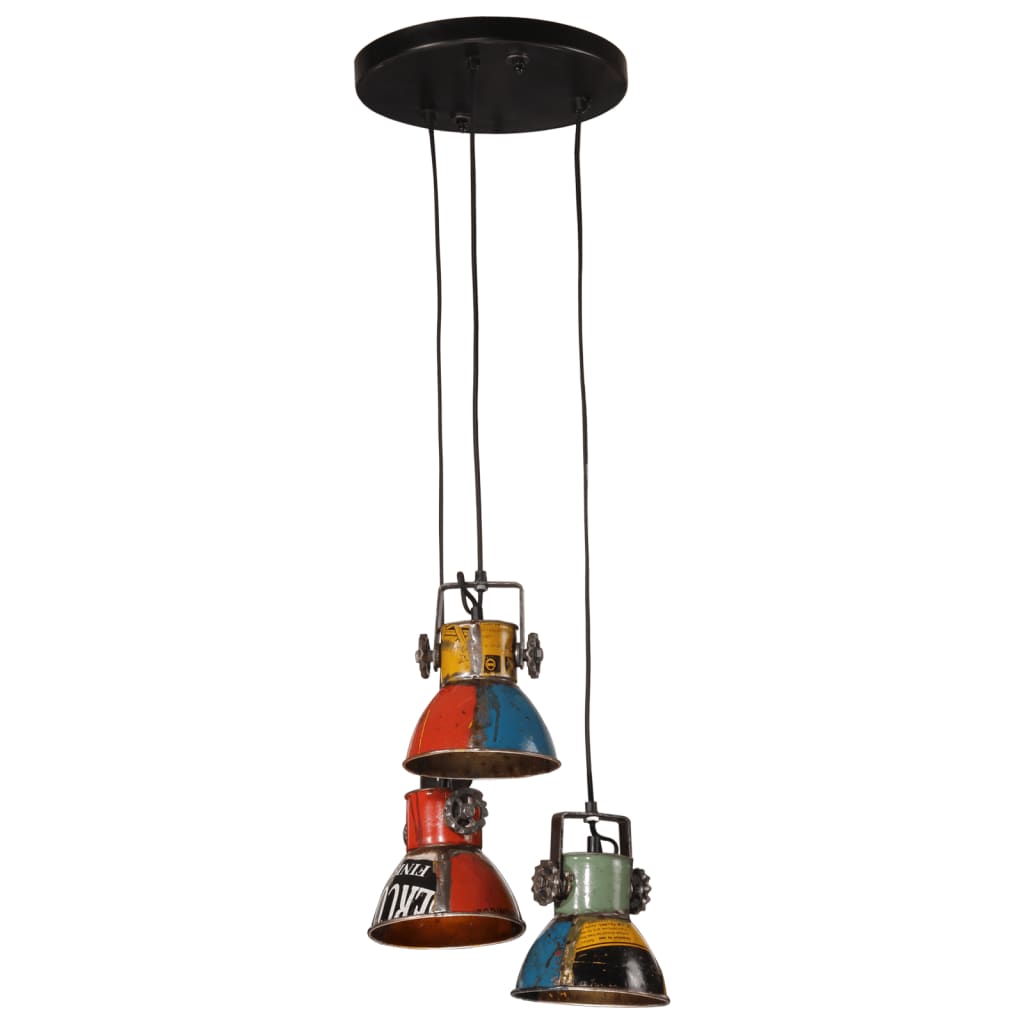 vidaXL Hanging Lamp 25 W Multicolour 30x30x100 cm E27