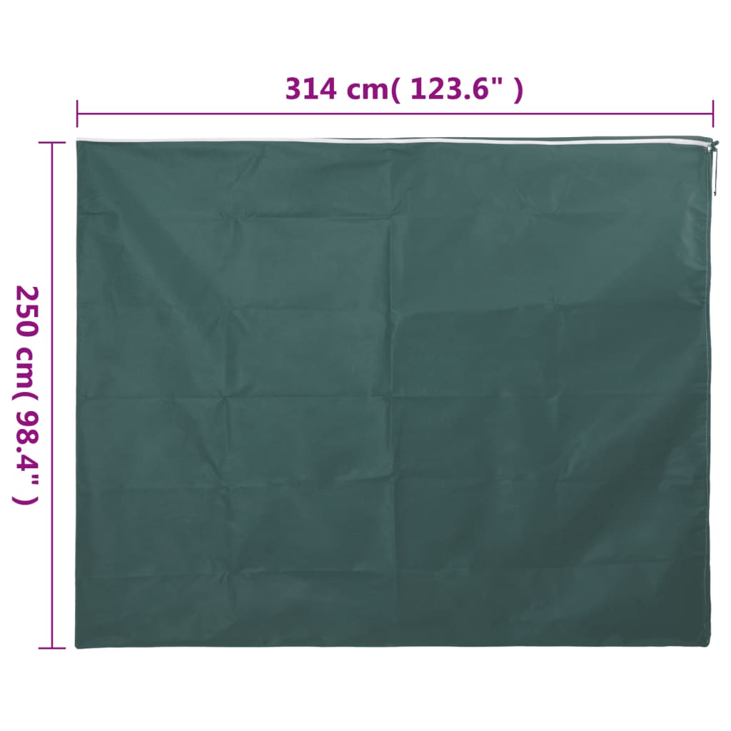 vidaXL Plant Fleece Covers with Zip 4 pcs 70 g/m² 3.14x2.5 m