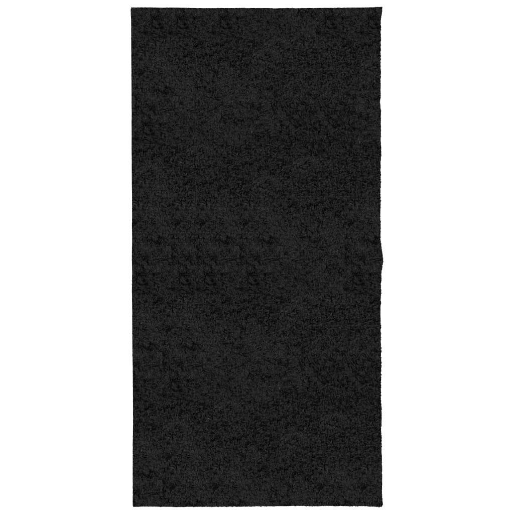 vidaXL Shaggy Rug PAMPLONA High Pile Modern Black 100x200 cm