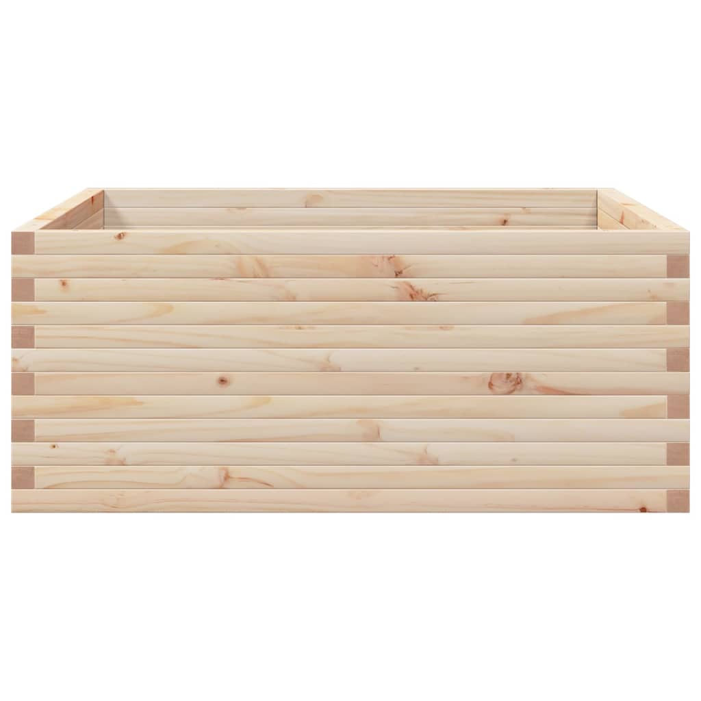 vidaXL Garden Planter 110x110x46 cm Solid Wood Pine