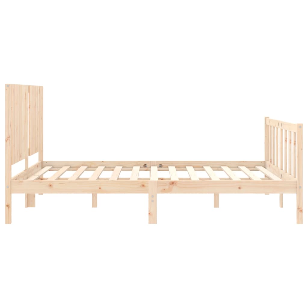 vidaXL Bed Frame without Mattress 160x200 cm Solid Wood Pine