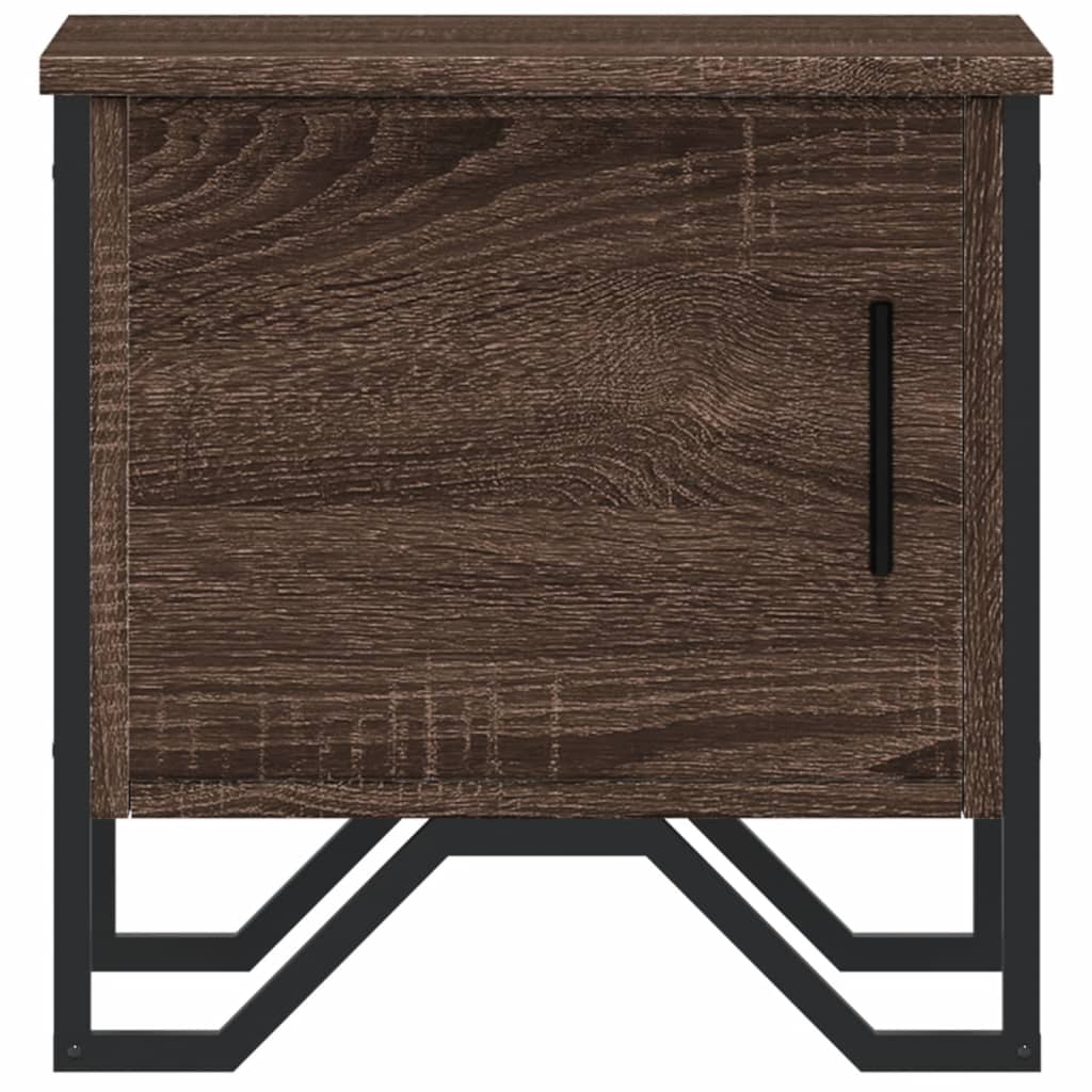 vidaXL Bedside Cabinets 2 pcs Brown Oak 40x30x40 cm Engineered Wood