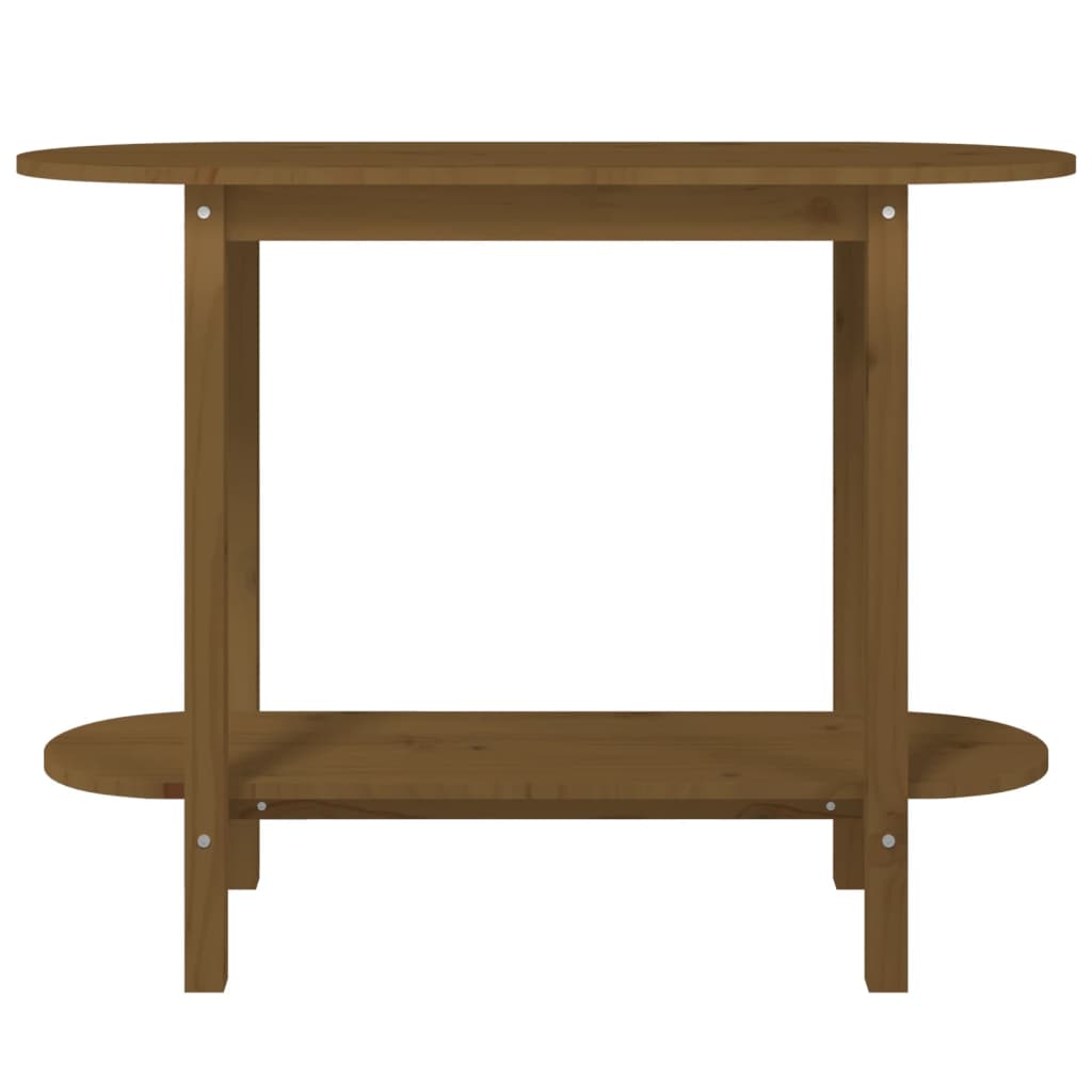 vidaXL Console Table Honey Brown 110x40x80 cm Solid Wood Pine