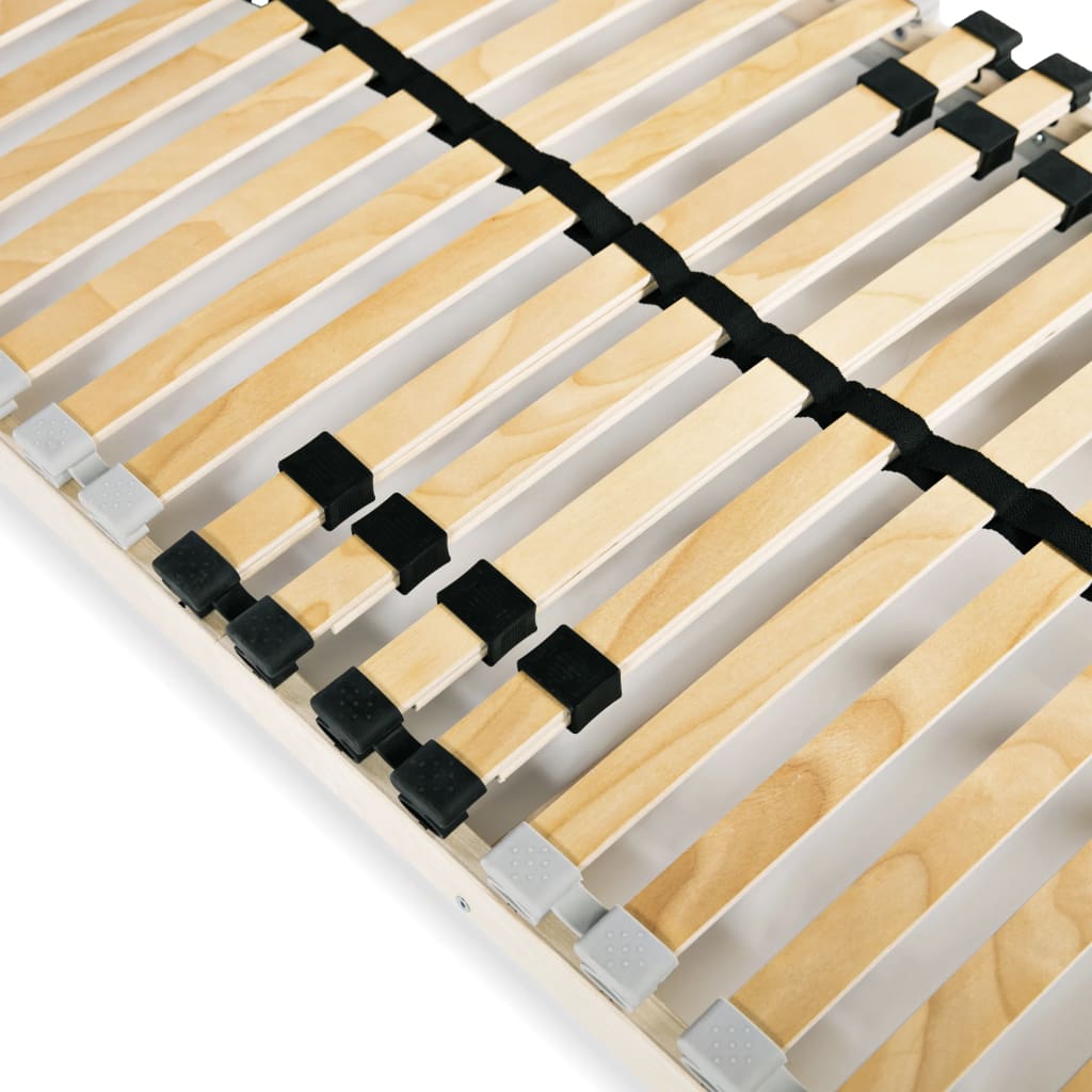 vidaXL Slatted Bed Base without Mattress with 28 Slats 7 Zones 70x200 cm