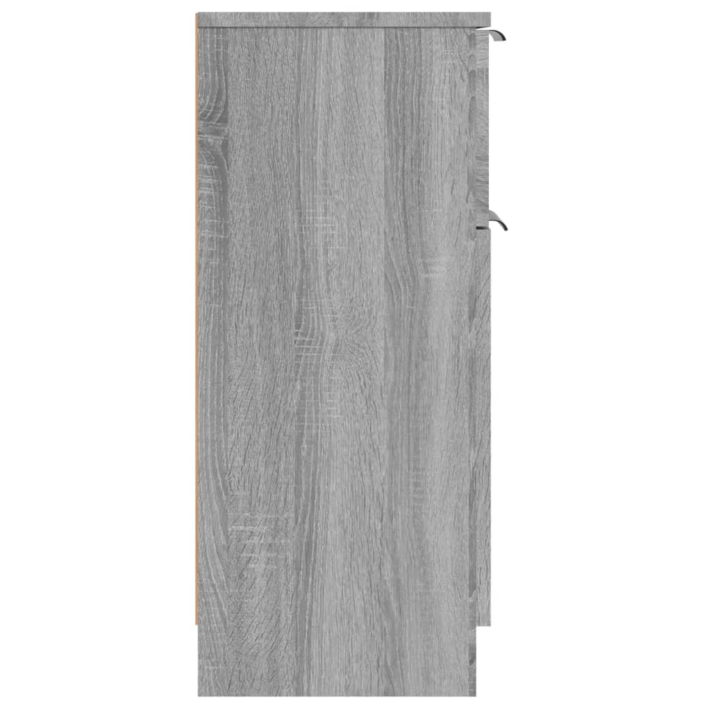 vidaXL Sideboard Grey Sonoma 30x30x70 cm Engineered Wood