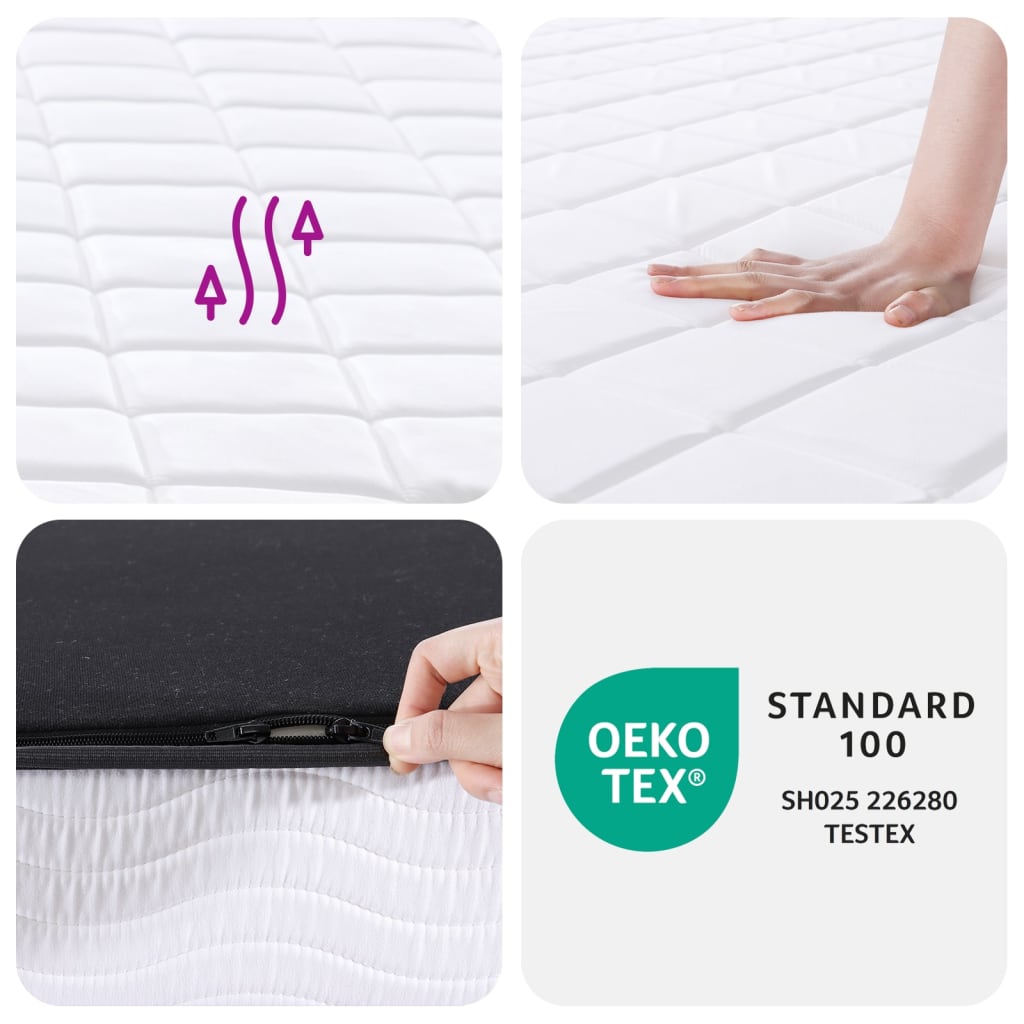 vidaXL Foam Mattress Medium Soft 140x200 cm