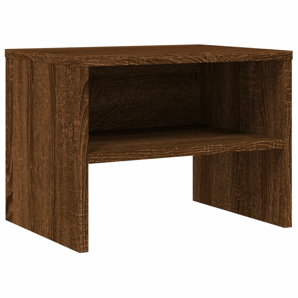 vidaXL Bedside Cabinets 2 pcs Brown Oak 40x30x30 cm Engineered Wood