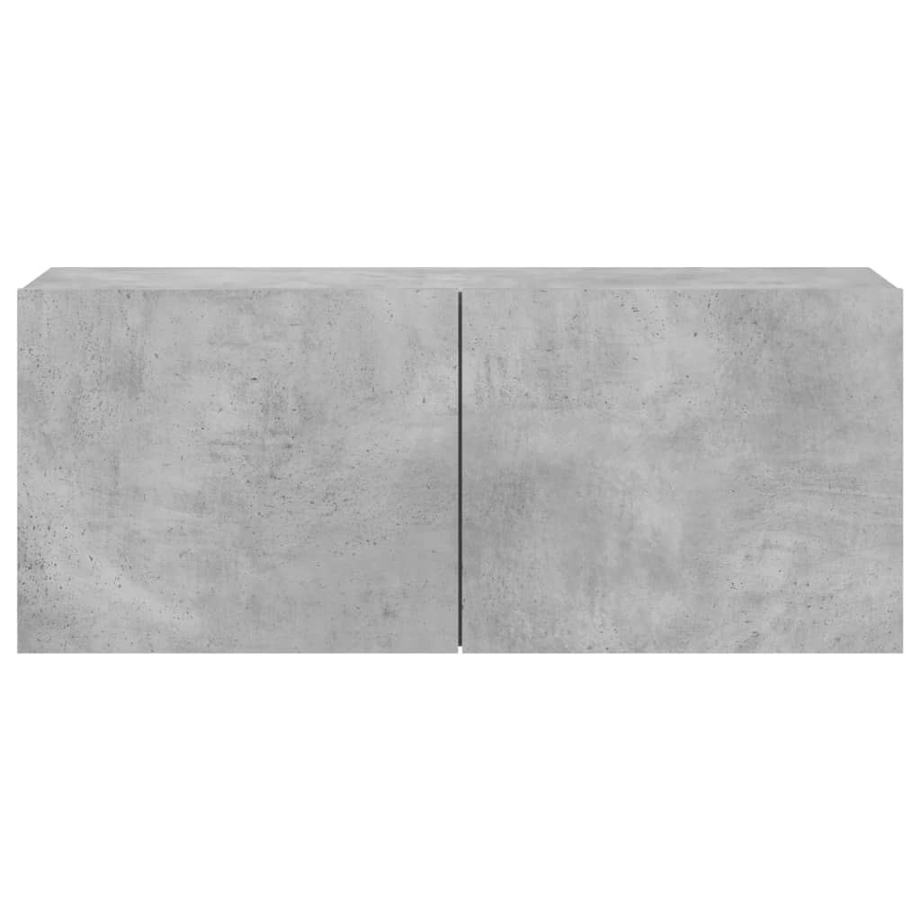 vidaXL TV Cabinet Wall-mounted Concrete Grey 100x30x41 cm