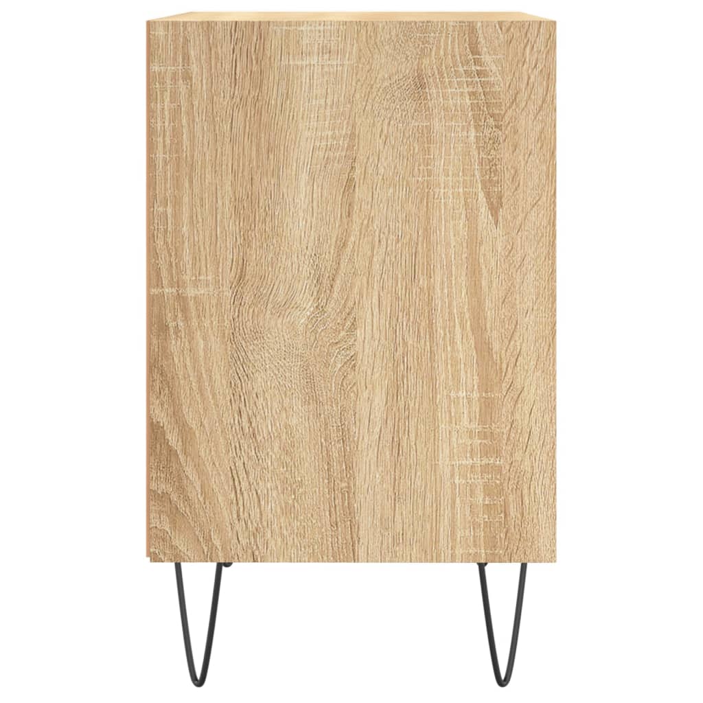 vidaXL Bedside Cabinet Sonoma Oak 40x30x50 cm Engineered Wood