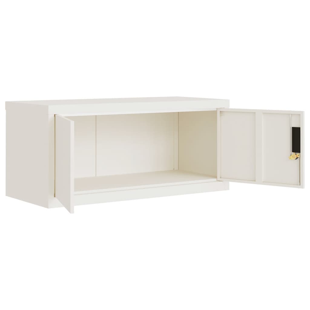 vidaXL File Cabinet White 90x40x145 cm Steel