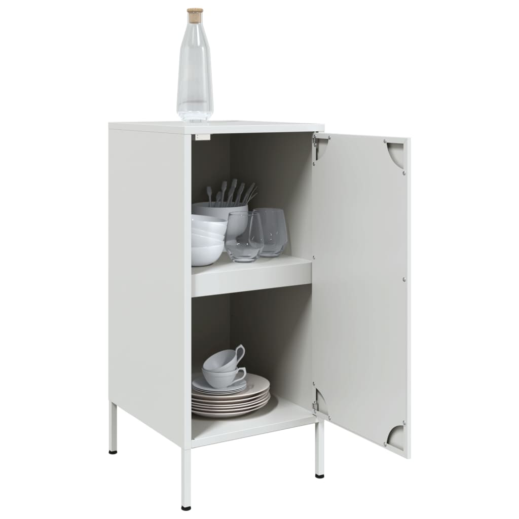 vidaXL Sideboard White 36x39x79 cm Cold-rolled Steel