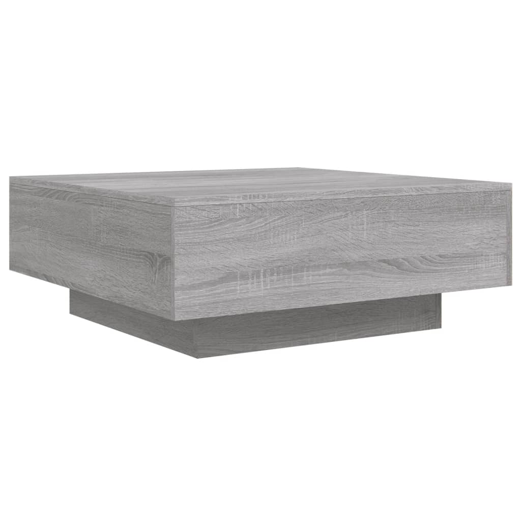 vidaXL Coffee Table Grey Sonoma 80x80x31 cm Engineered Wood