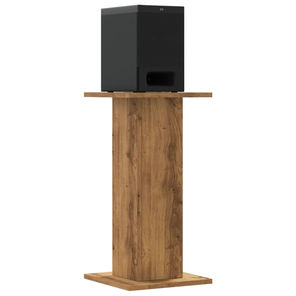 vidaXL Speaker Stands 2 pcs Artisian Oak 30x30x60 cm Engineered Wood