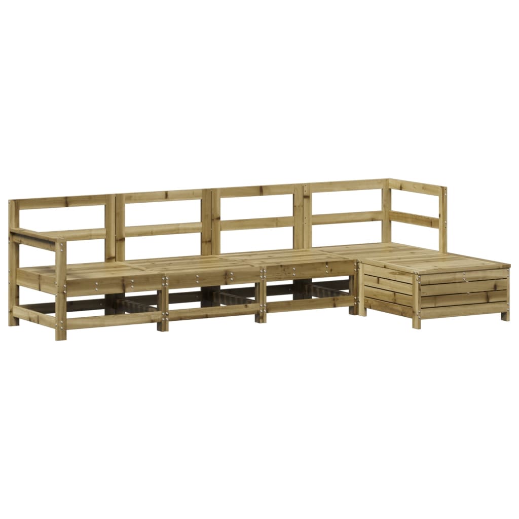 vidaXL 5 Piece Garden Sofa Set Impregnated Wood Pine