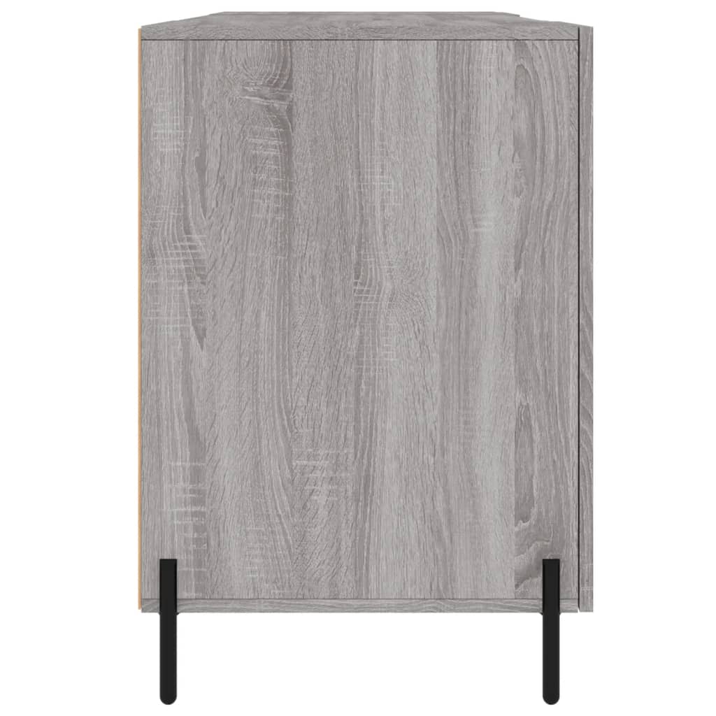 vidaXL Desk Grey Sonoma 140x50x75 cm Engineered Wood