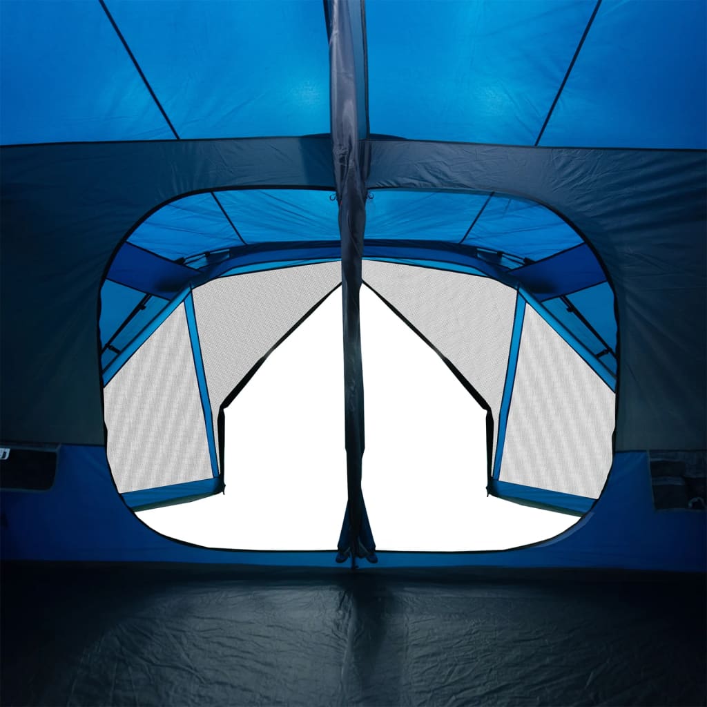 vidaXL Family Tent 10-Person Blue Quick Release Waterproof