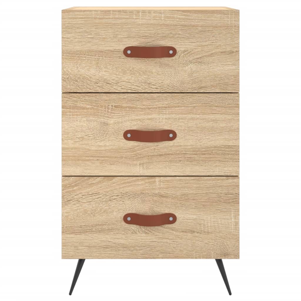 vidaXL Bedside Cabinet Sonoma Oak 40x40x66 cm Engineered Wood