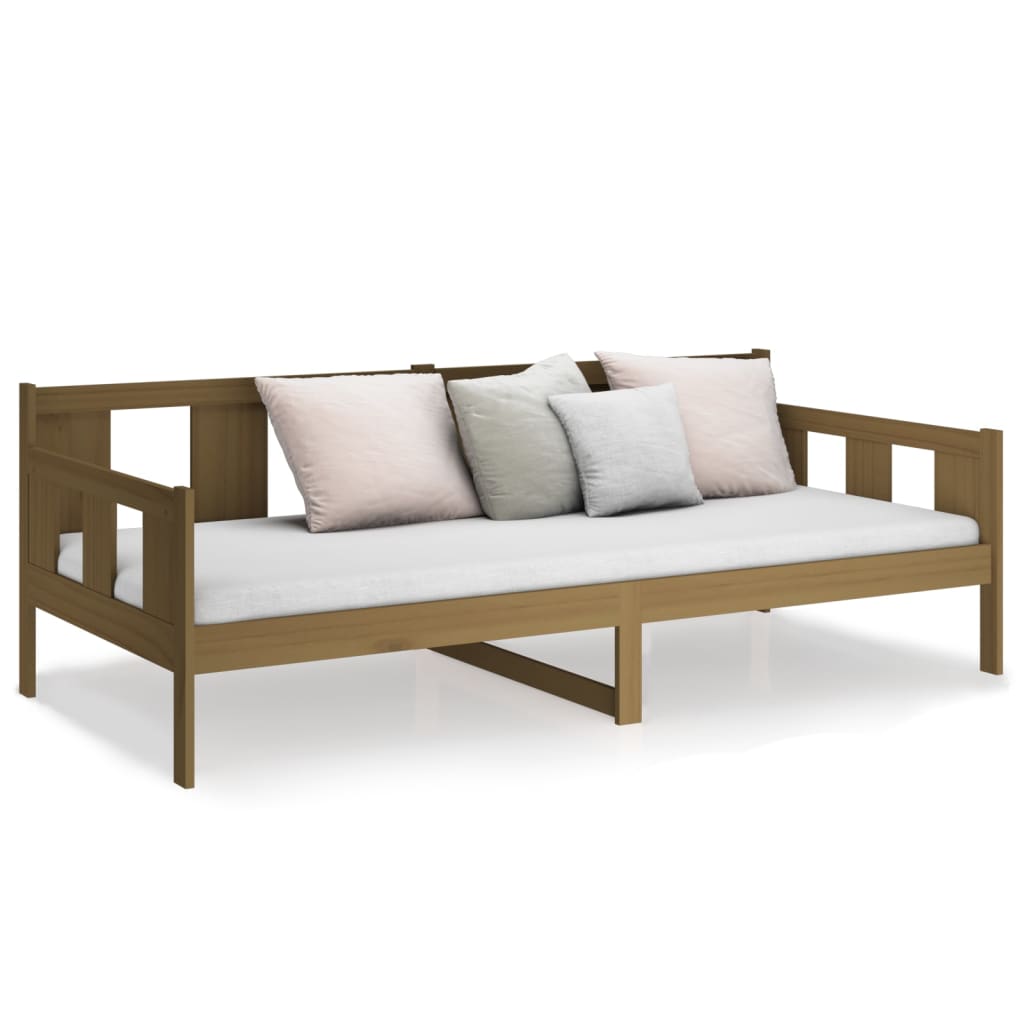 vidaXL Day Bed without Mattress Honey Brown Solid Wood Pine 80x200 cm