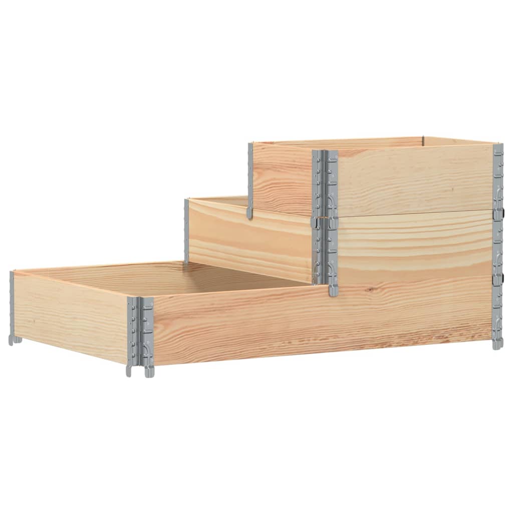 vidaXL 3-Tier Raised Bed 120x80 cm Solid Wood Pine