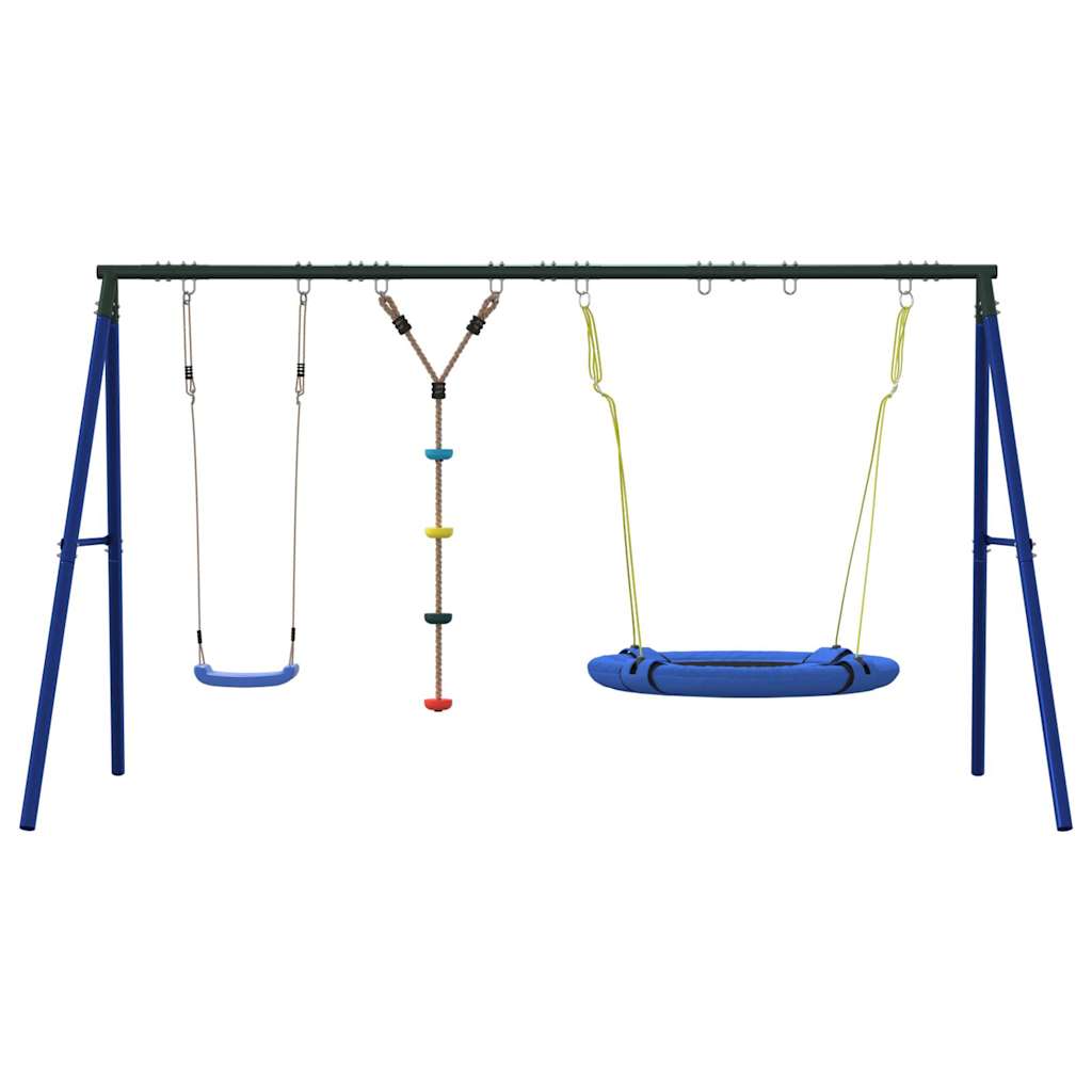 vidaXL Outdoor Swing Set with Swing, Disc Swing, Saucer Swing