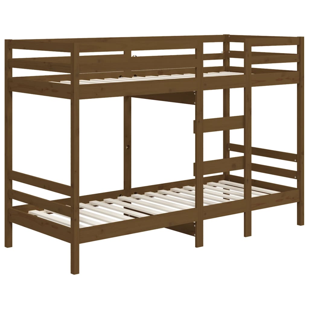 vidaXL Bunk Bed without Mattress Honey Brown 90x200 cm Solid Wood Pine