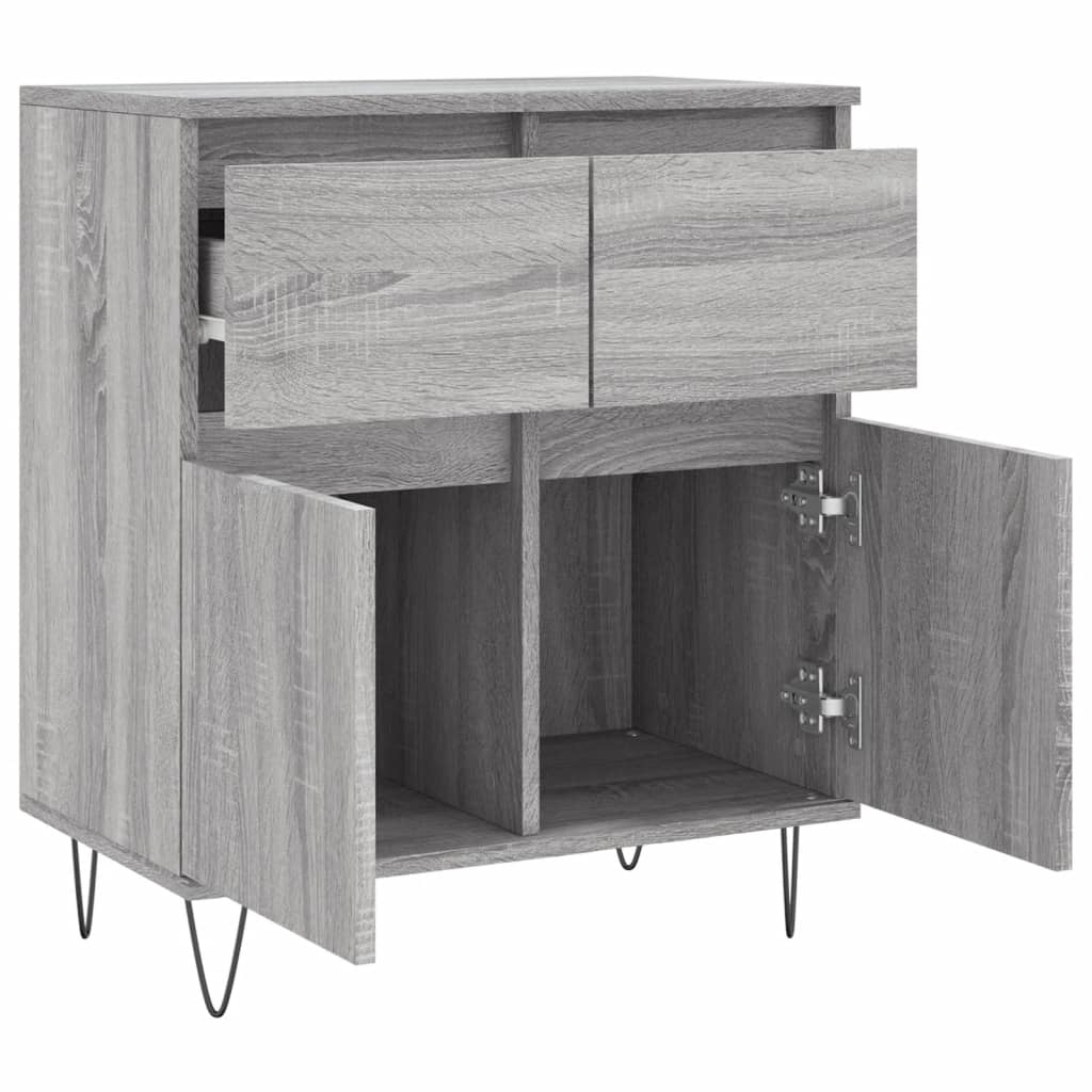 vidaXL Sideboard Grey Sonoma 60x35x70 cm Engineered Wood