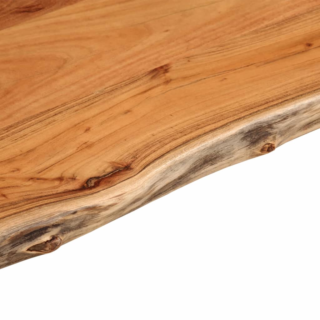 vidaXL Table Top 60x60x2.5 cm Square Solid Wood Acacia Live Edge