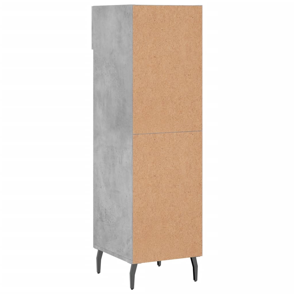 vidaXL Shoe Cabinet Concrete Grey 30x35x105 cm Engineered Wood