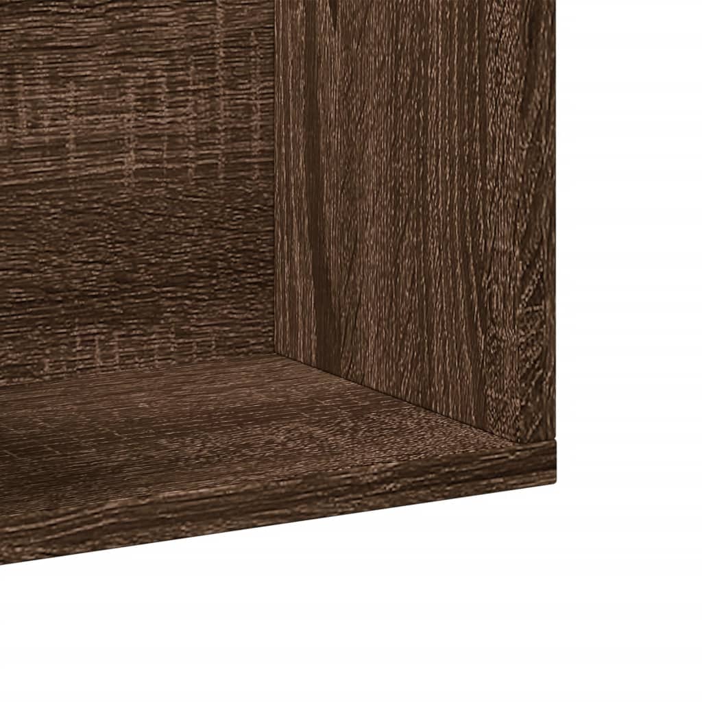 vidaXL Wall Cabinets 2 pcs Brown Oak 75x18x16.5 cm Engineered Wood