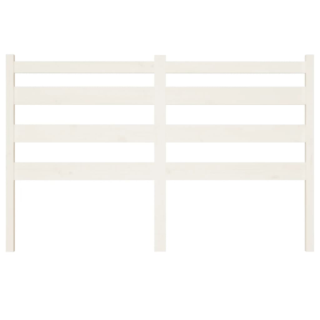 vidaXL Bed Headboard White 146x4x100 cm Solid Wood Pine