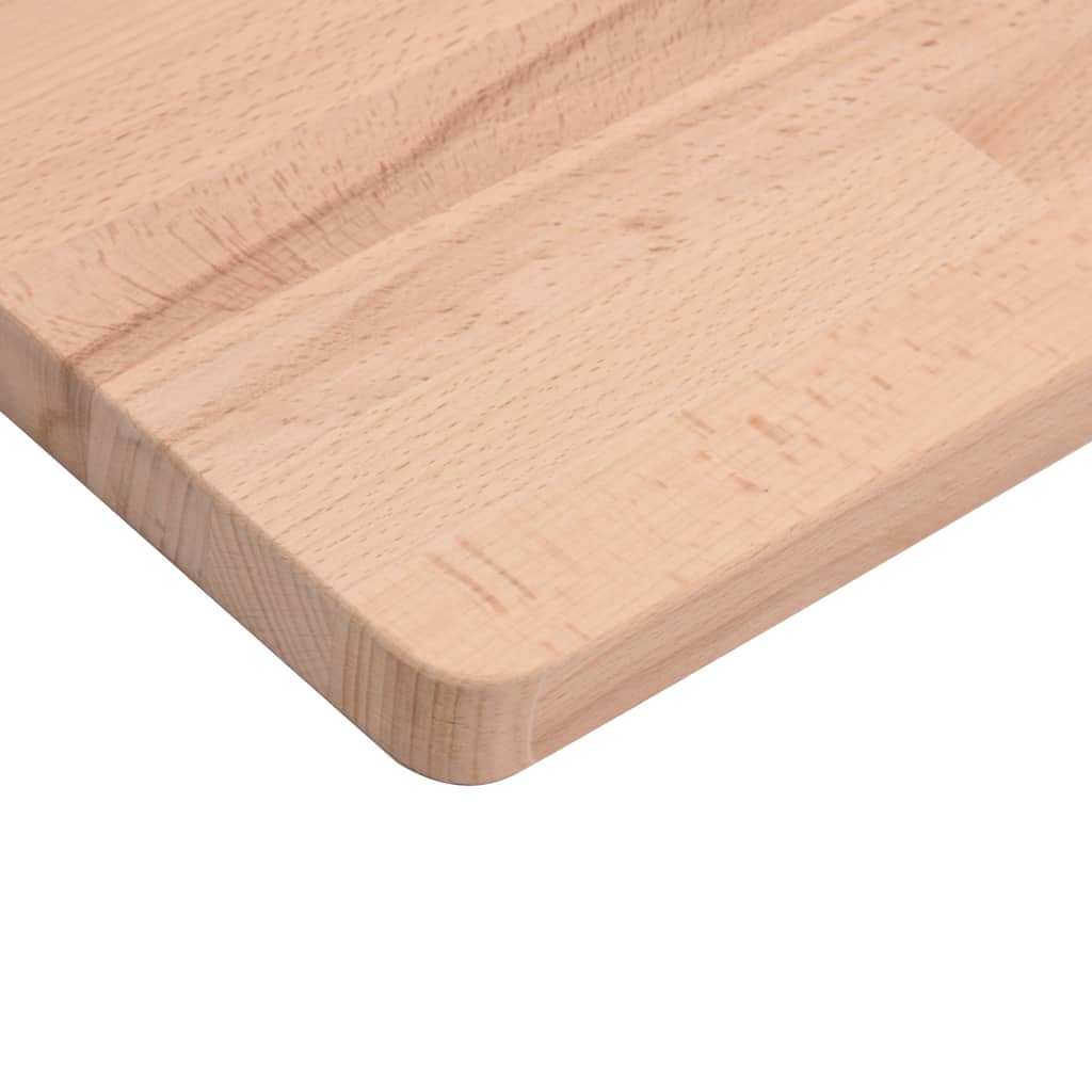 vidaXL Table Top 100x50x2.5 cm Rectangular Solid Wood Beech