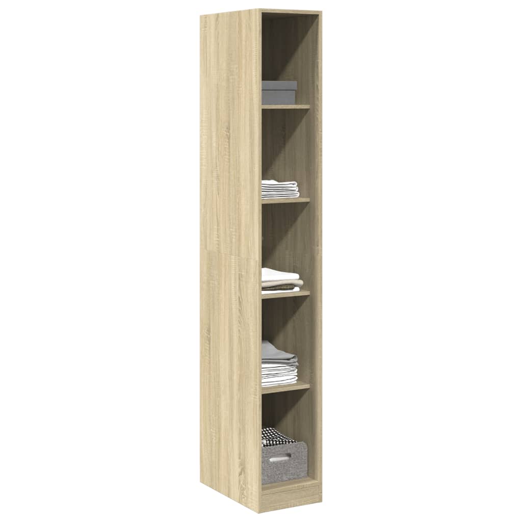 vidaXL Wardrobe Sonoma Oak 30x50x200 cm Engineered Wood