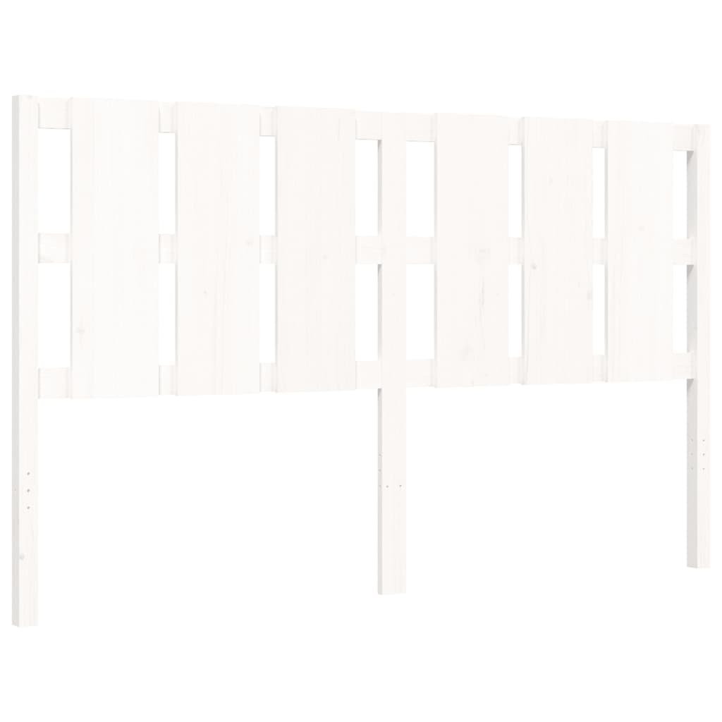 vidaXL Bed Frame without Mattress White 160x200 cm Solid Wood Pine