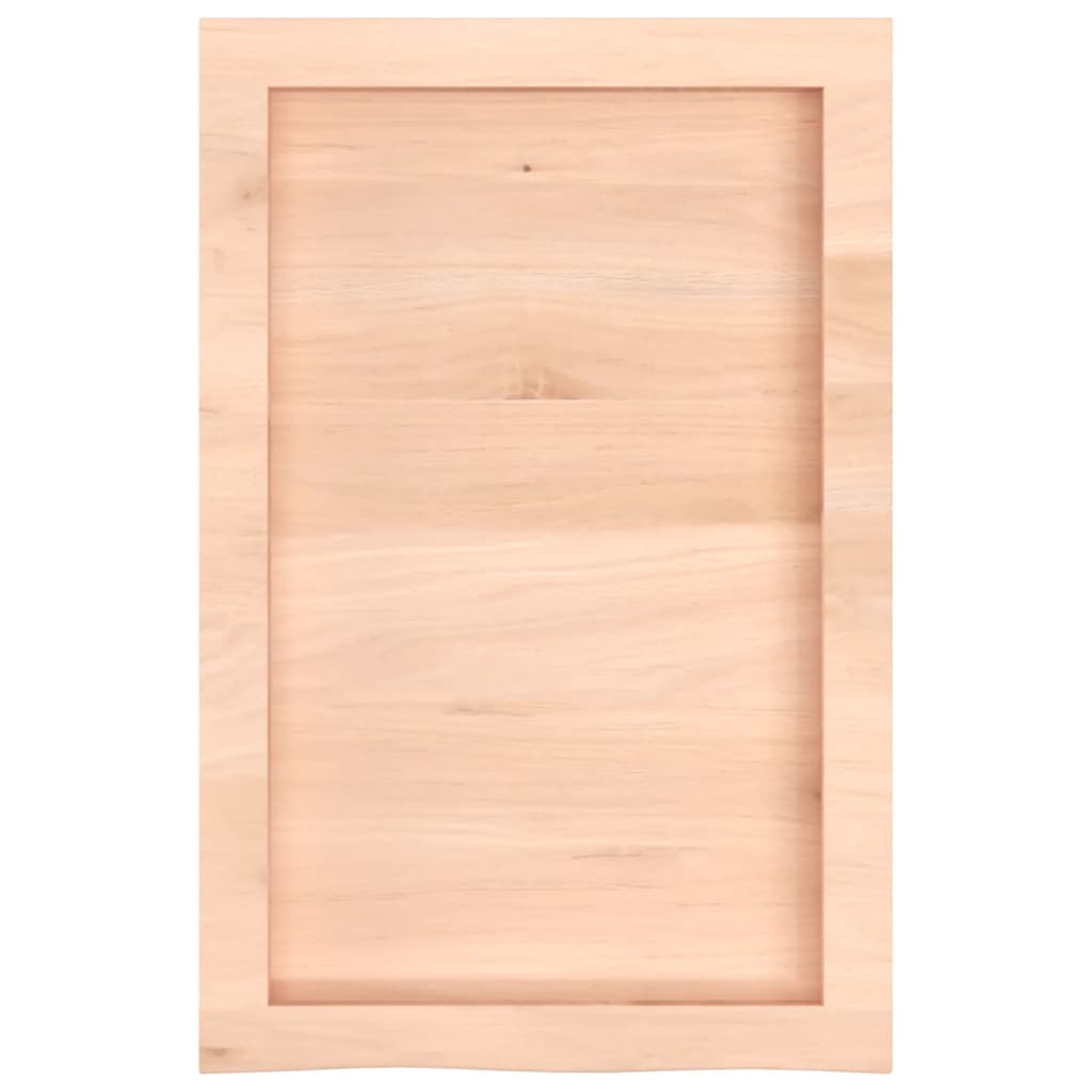 vidaXL Bathroom Countertop 40x60x(2-6) cm Untreated Solid Wood