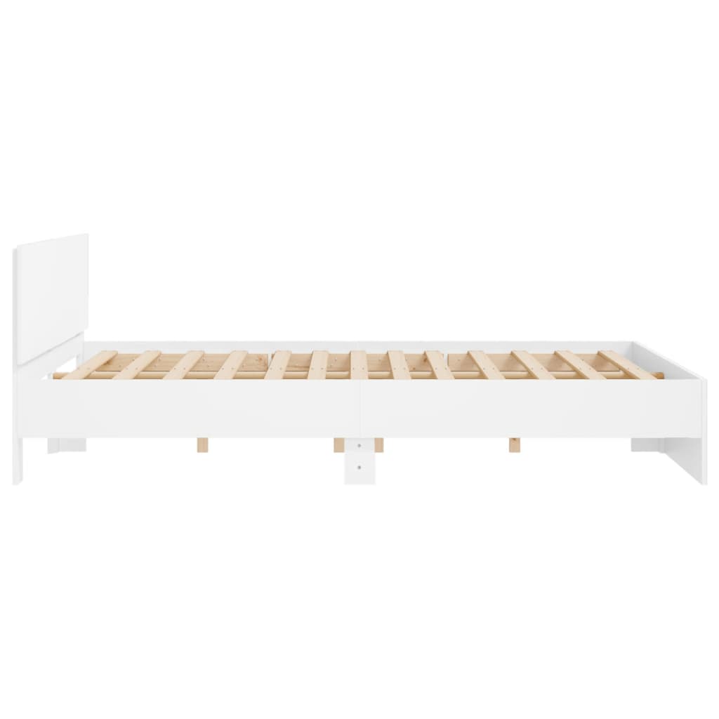 vidaXL Bed Frame without Mattress White 160x200 cm