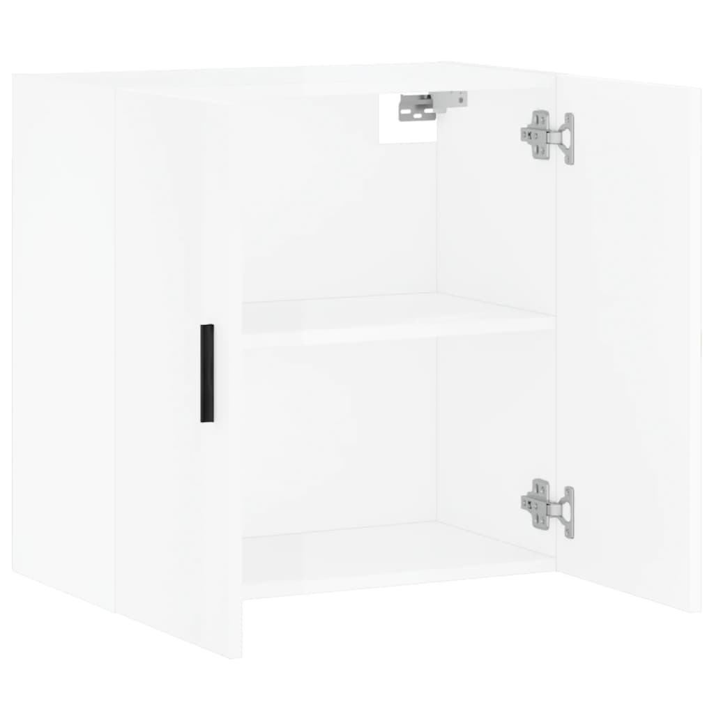 vidaXL Wall Cabinet High Gloss White 60x31x60 cm Engineered Wood