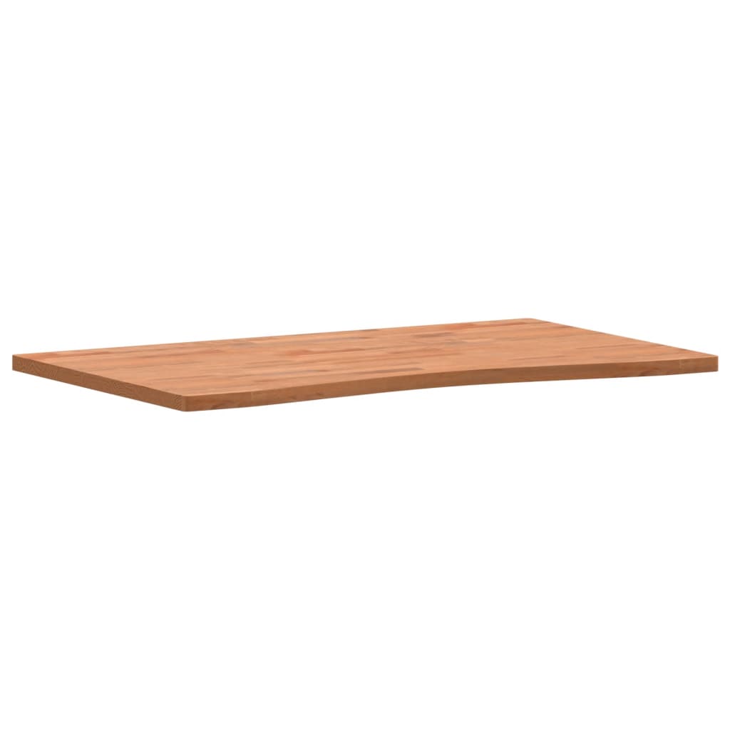 vidaXL Desk Top 100x(55-60)x2.5 cm Solid Wood Beech