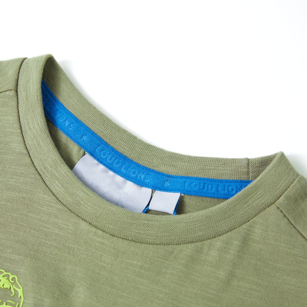 Kids' T-shirt with Short Sleeves Light Khaki 116