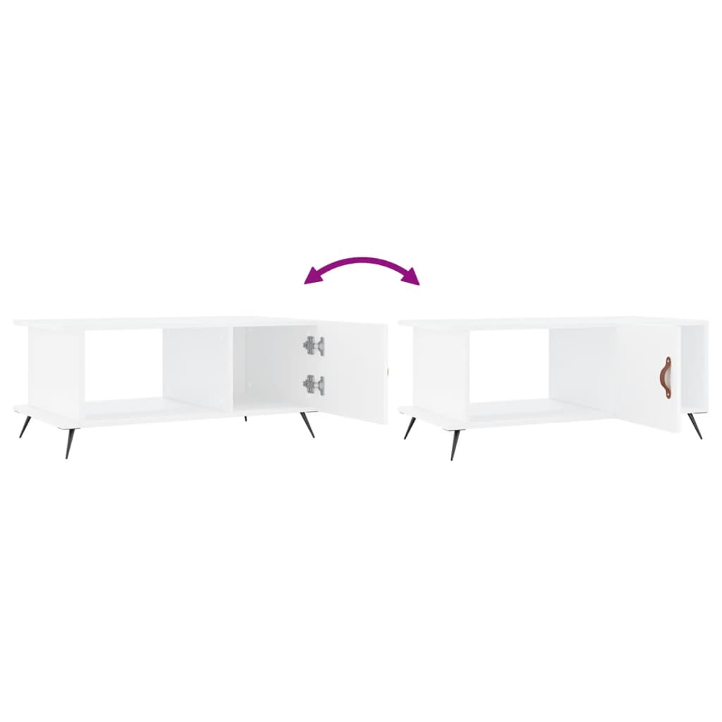 vidaXL Coffee Table White 90x50x40 cm Engineered Wood