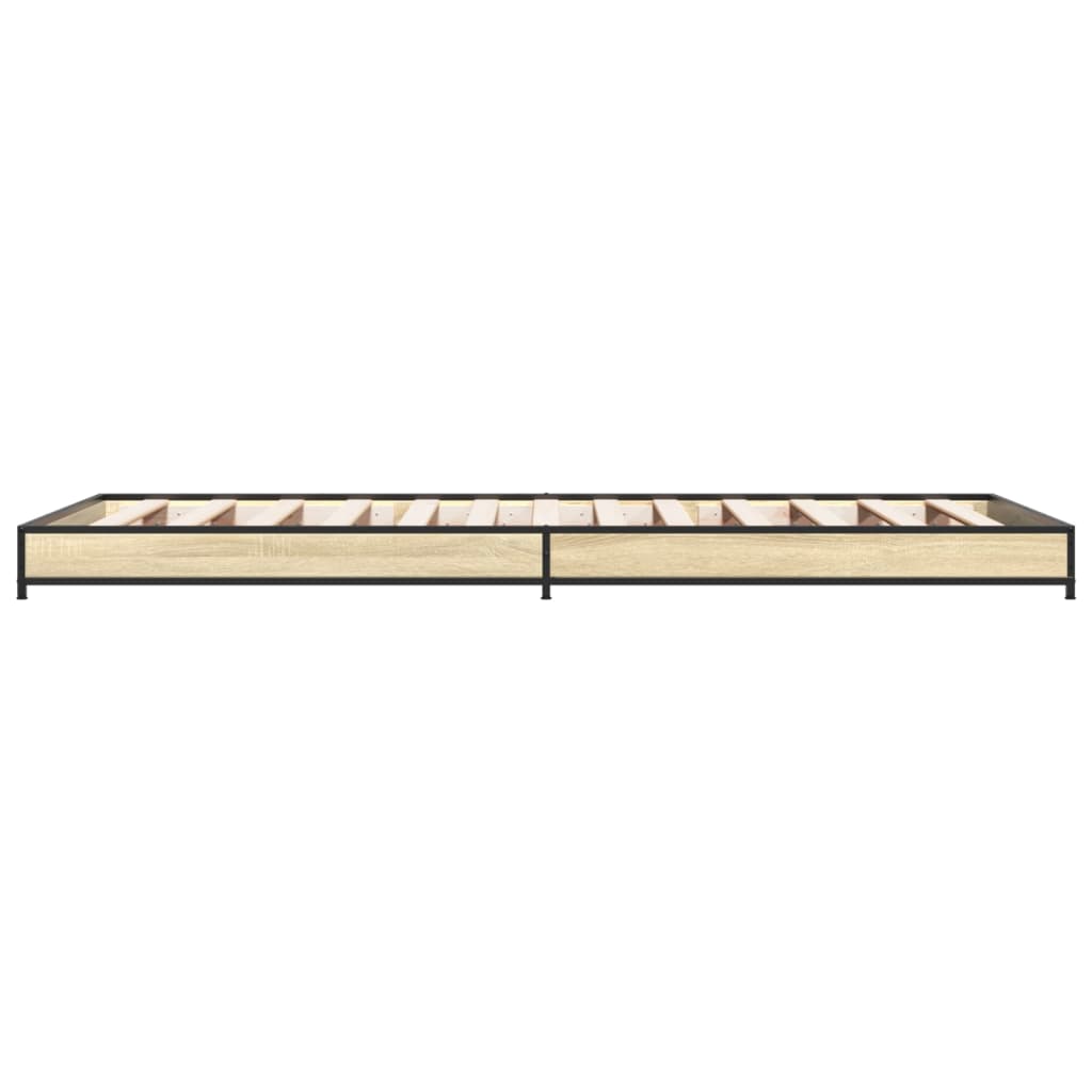 vidaXL Bed Frame without Mattress Sonoma Oak 90x200 cm