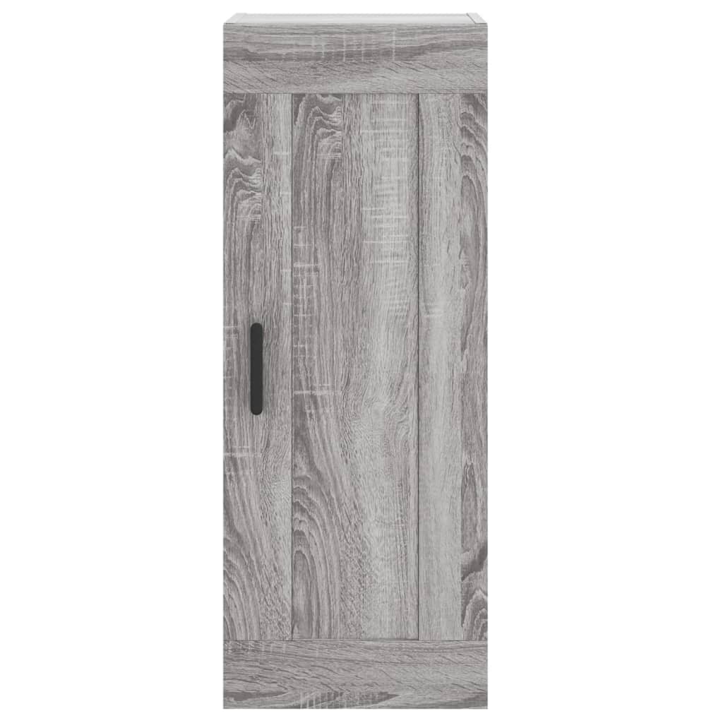 vidaXL Wall Mounted Cabinet Grey Sonoma 34.5x34x90 cm Engineered Wood