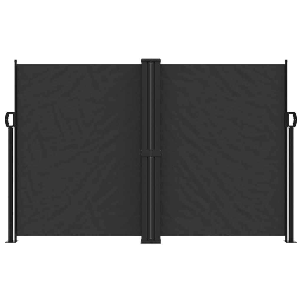 vidaXL Retractable Side Awning Black 160x1000 cm